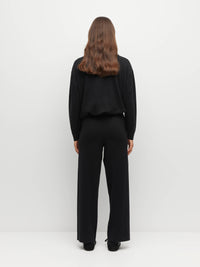 JHL Wide Trackpant (Cotton Cashmere) Black