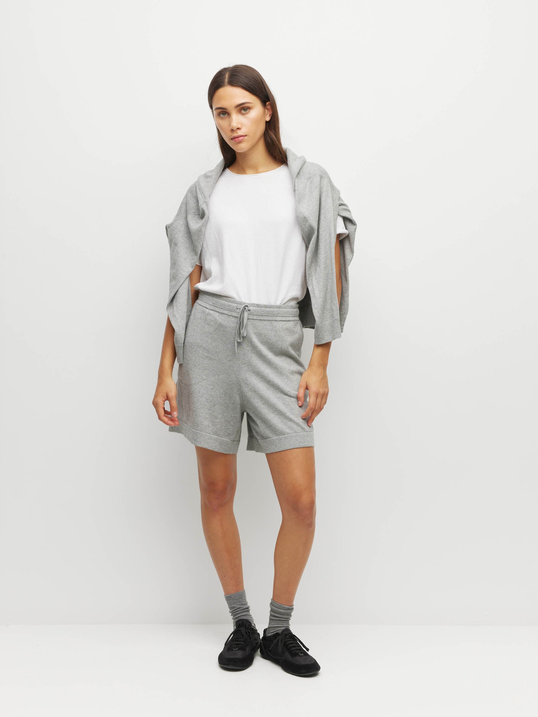 JHL Long Short (Cotton Cashmere) Grey Marle – Juliette Hogan