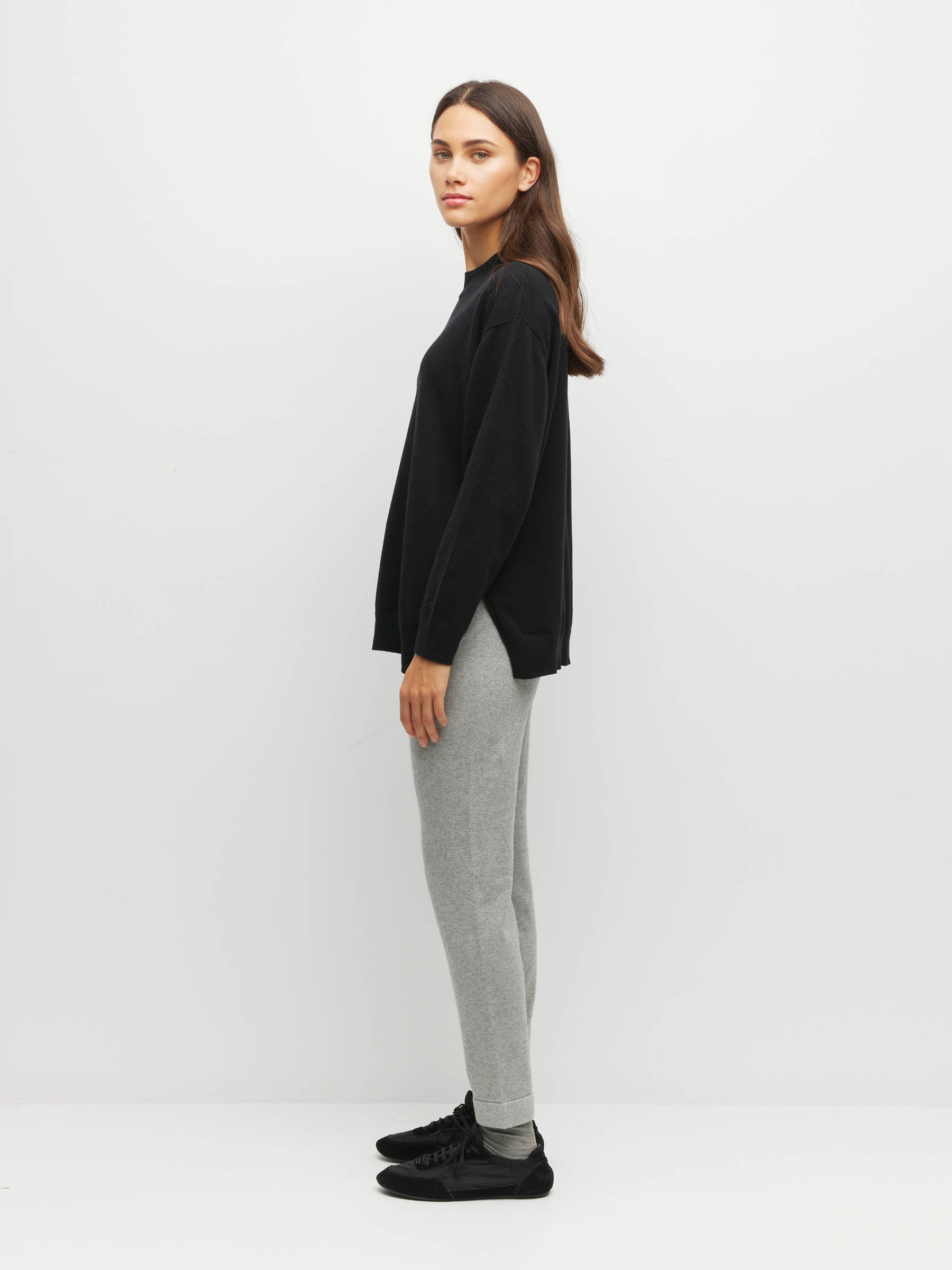 JHL Slim Trackpant (Cotton Cashmere) Grey Marle