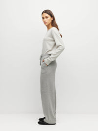 JHL Wide Trackpant (Cotton Cashmere) Grey Marle