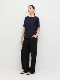 JHL Crew T (Fine Cotton Cashmere) Navy