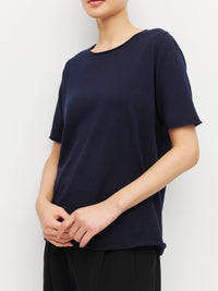 JHL Crew T (Fine Cotton Cashmere) Navy