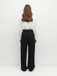 JHL Crew L/S T (Fine Cotton Cashmere) White