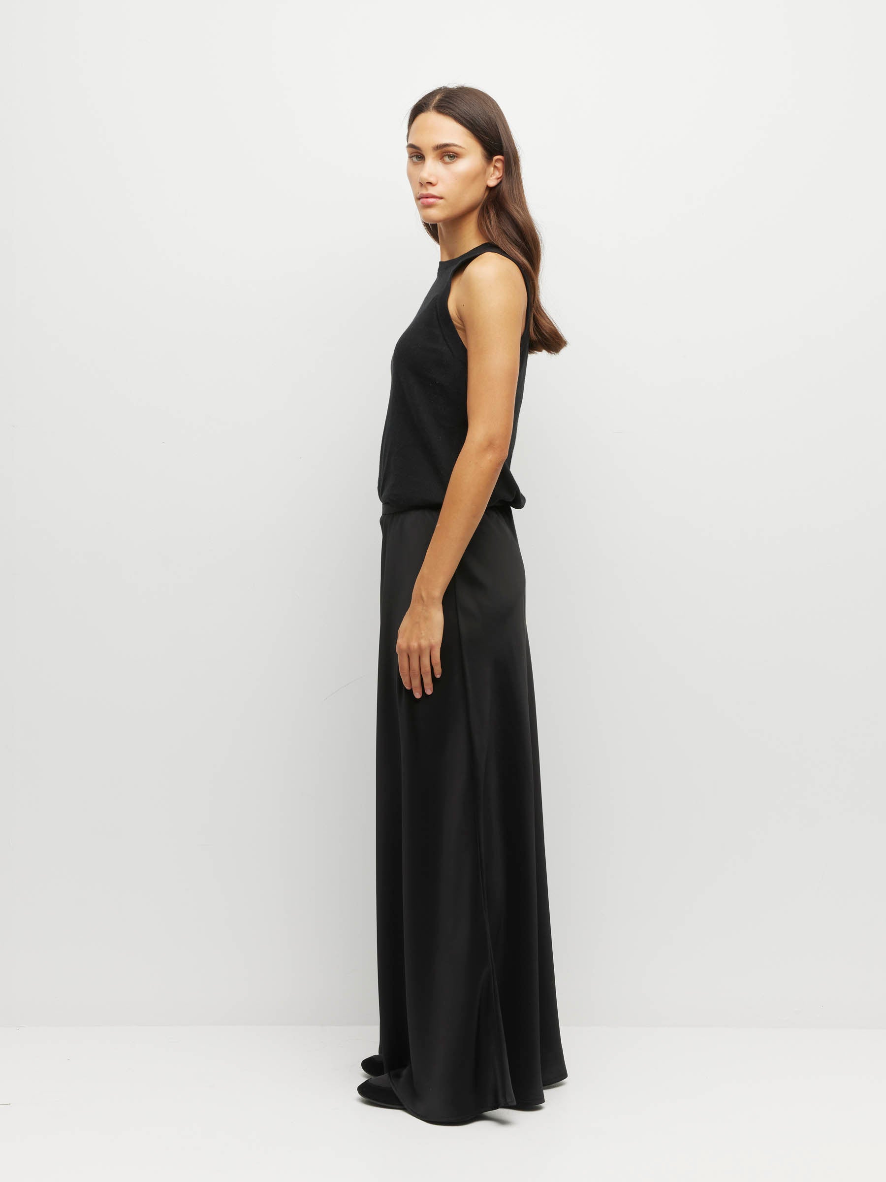 JHL Luxe Tank (Luxe Cotton Cashmere) Black