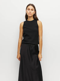 JHL Luxe Tank (Luxe Cotton Cashmere) Black