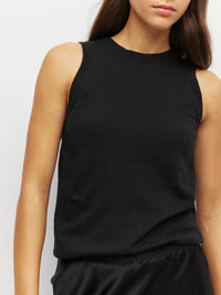 JHL Luxe Tank (Luxe Cotton Cashmere) Black