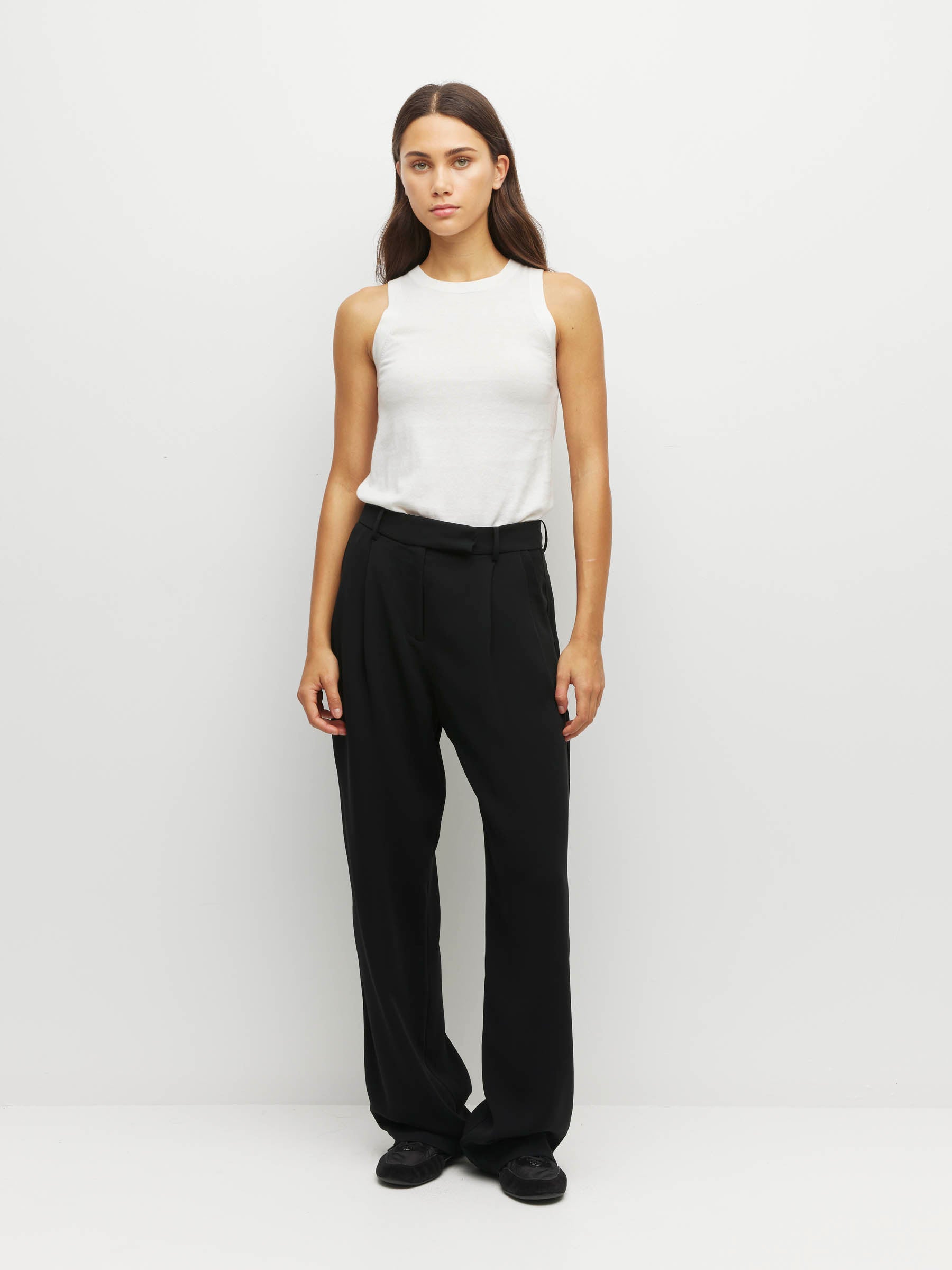 JHL Luxe Tank (Luxe Cotton Cashmere) Snow