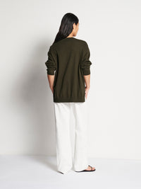 JHL Crew Sweater (Cotton Cashmere) Spruce