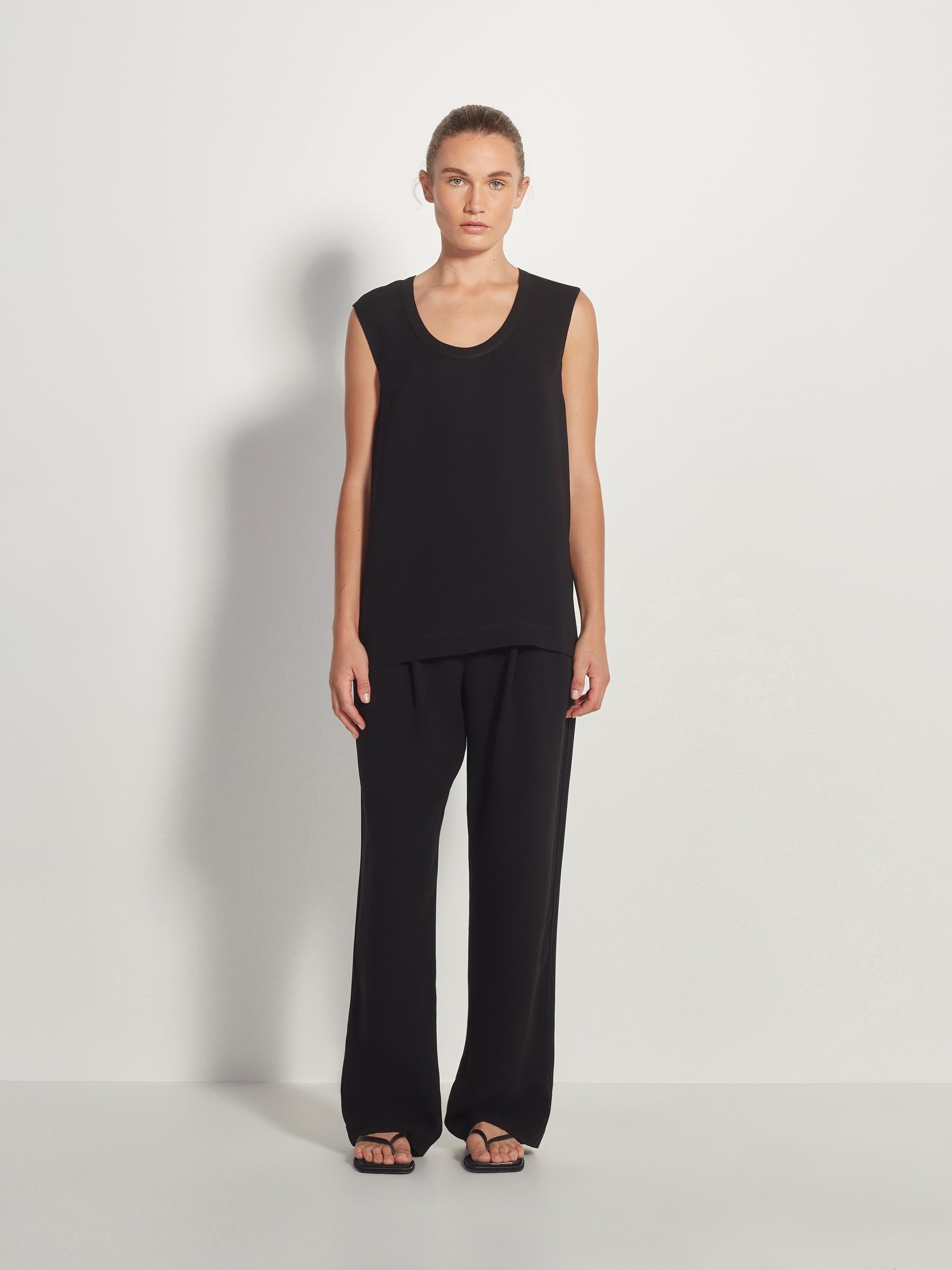 Refined Tank (Luxe Suiting) Black