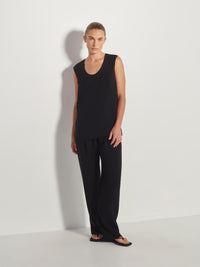 Refined Tank (Luxe Suiting) Black