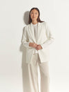Peak Tuxe Jacket (Stretch Suiting) Ivory