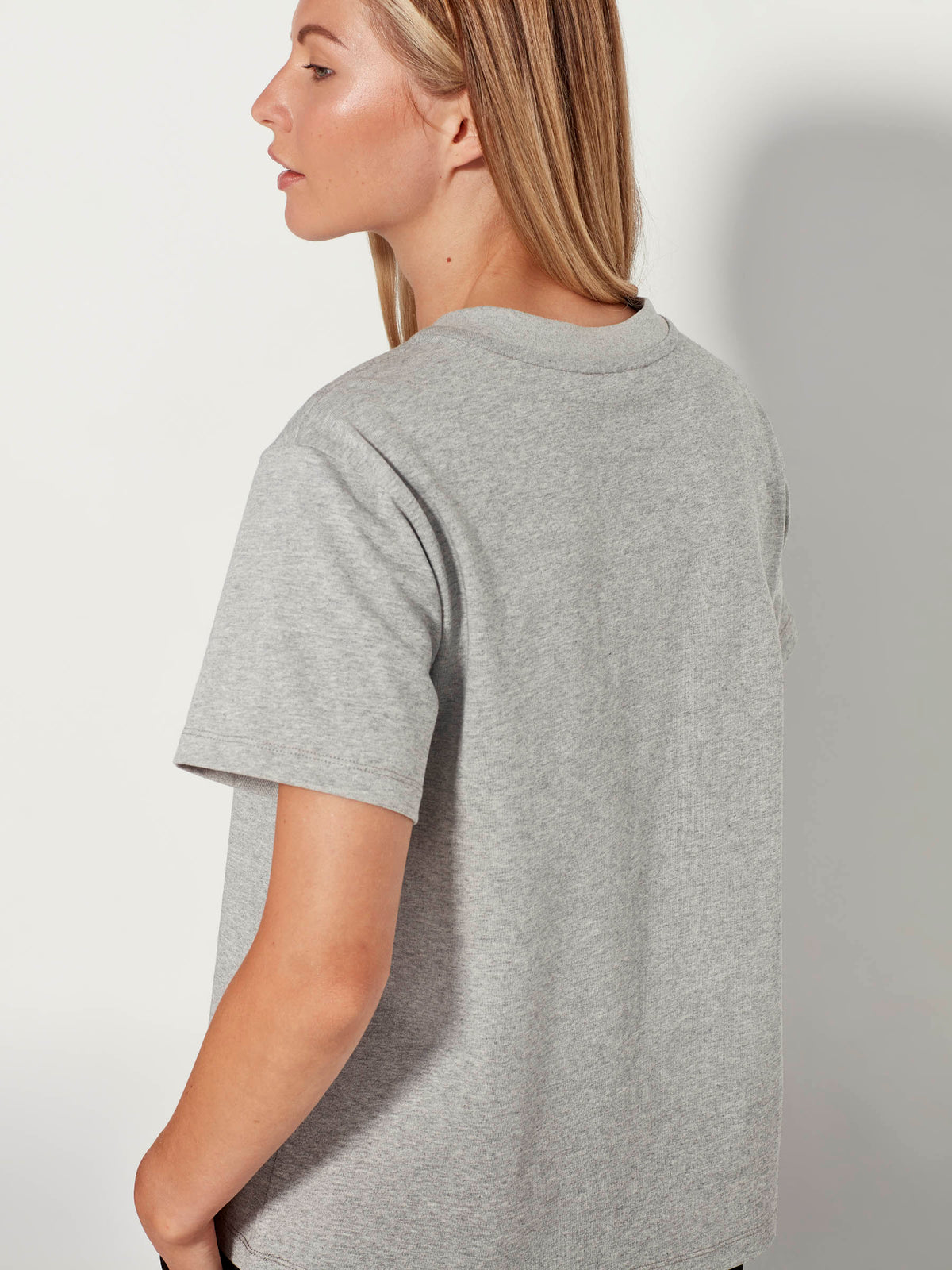 Relaxed T (Heavy Cotton Knit) Light Grey Marle