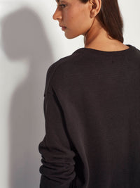 Cotton Sweatshirt (Cotton Knit) Black