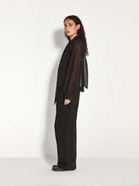 Coco Shirt (Matte Pleat) Black