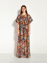 Emmy Dress (Petal Parade Linen Silk) Ember