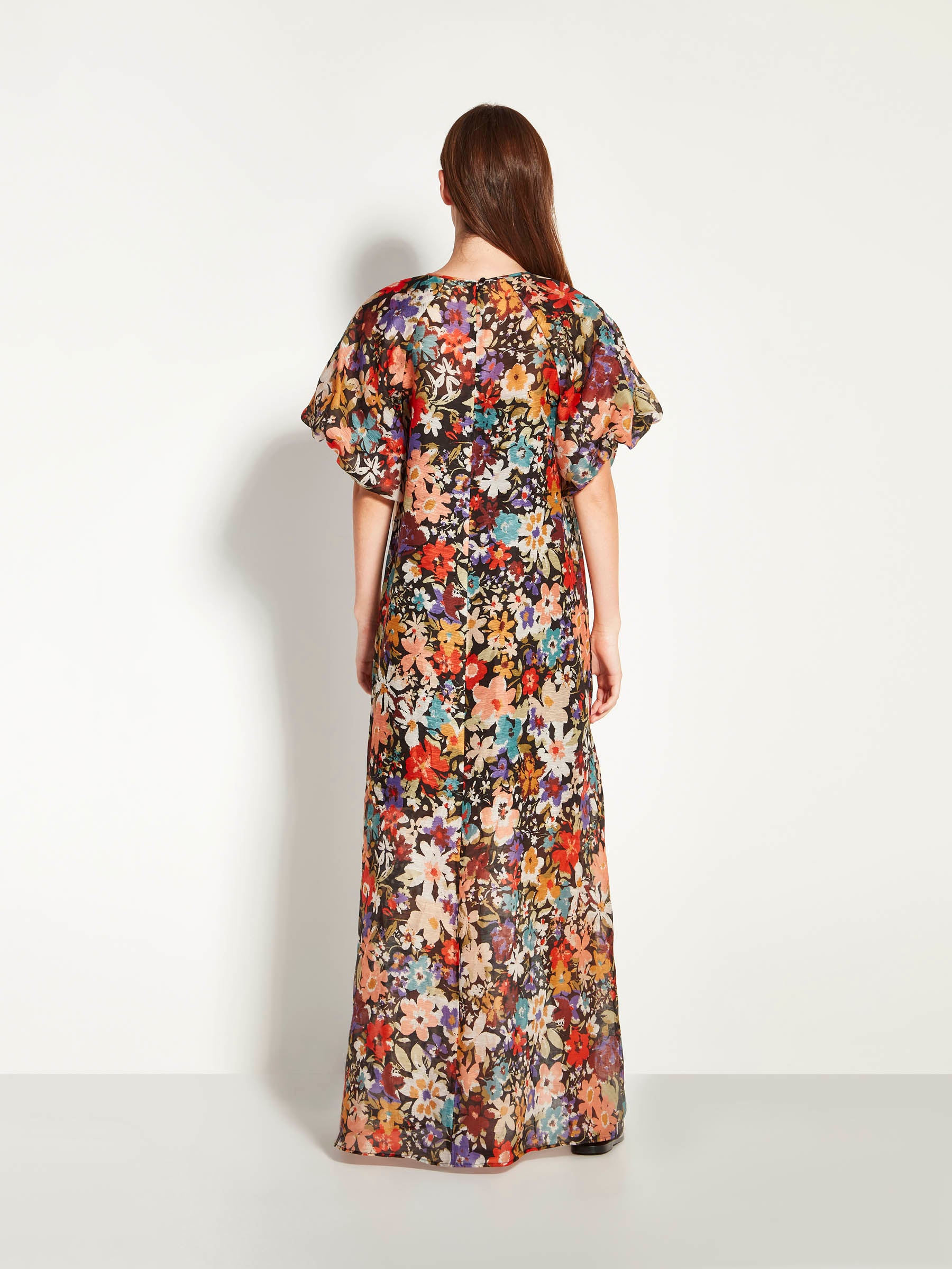 Emmy Dress (Petal Parade Linen Silk) Ember