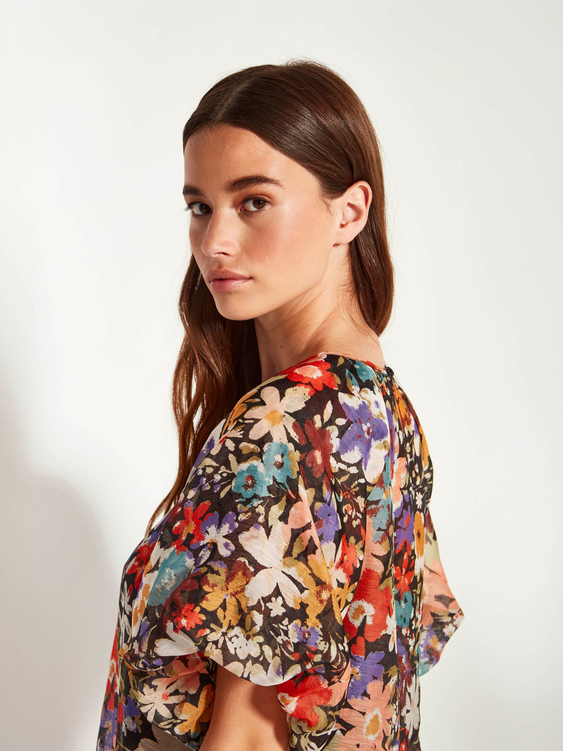 Emmy Dress (Petal Parade Linen Silk) Ember