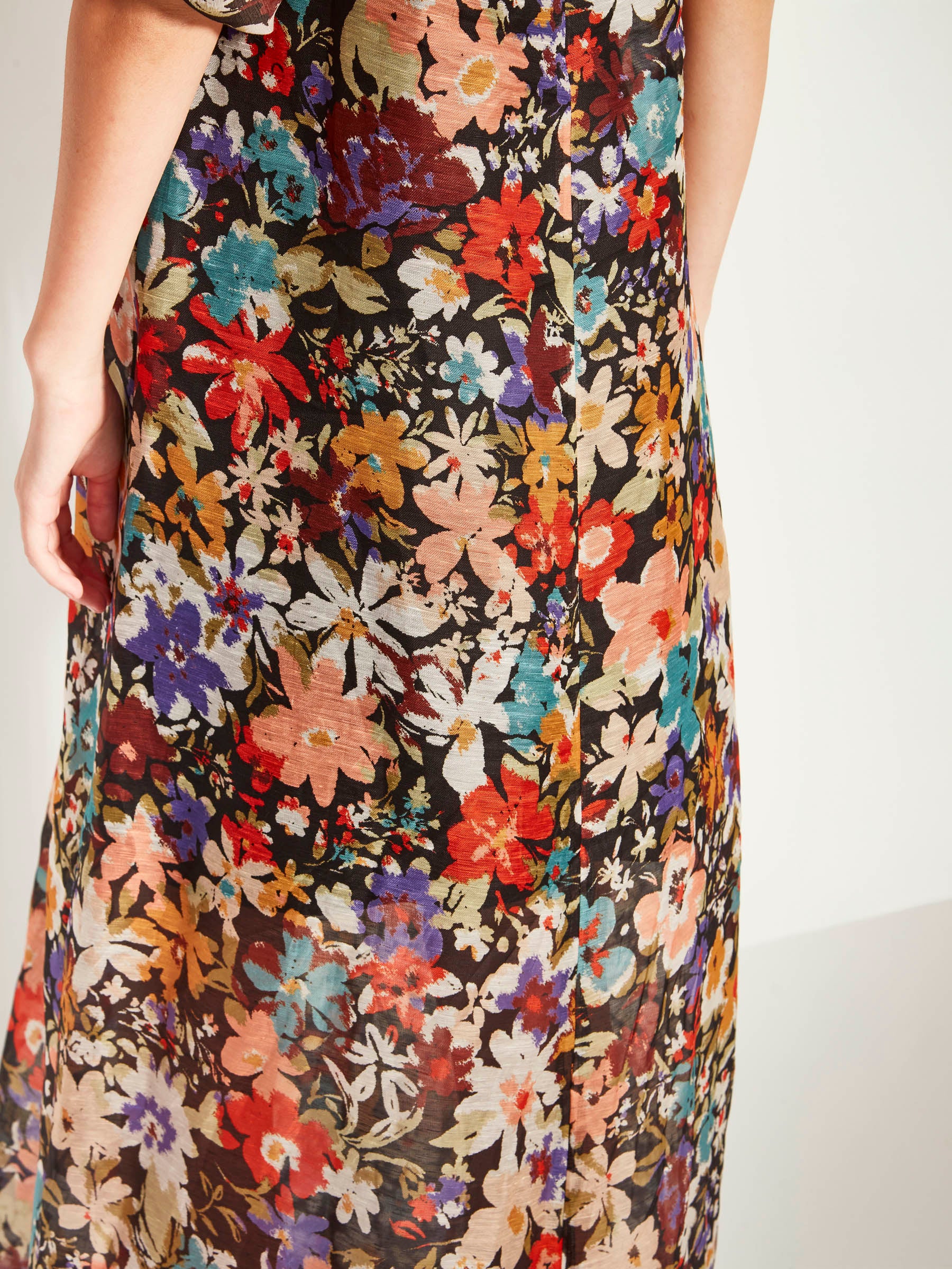 Emmy Dress (Petal Parade Linen Silk) Ember