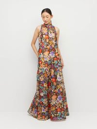 Ramona Dress (Petal Parade Linen Silk) Ember