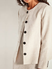 Mimi Jacket (Vintage Linen) Natural