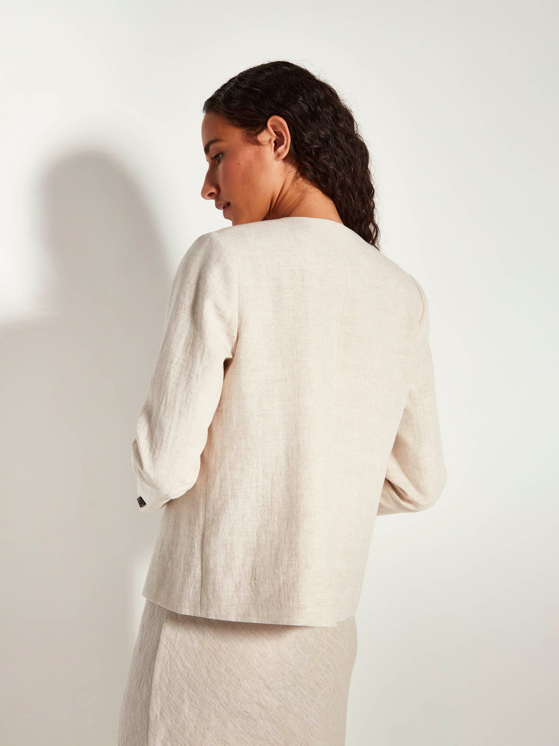 Mimi Jacket (Vintage Linen) Natural
