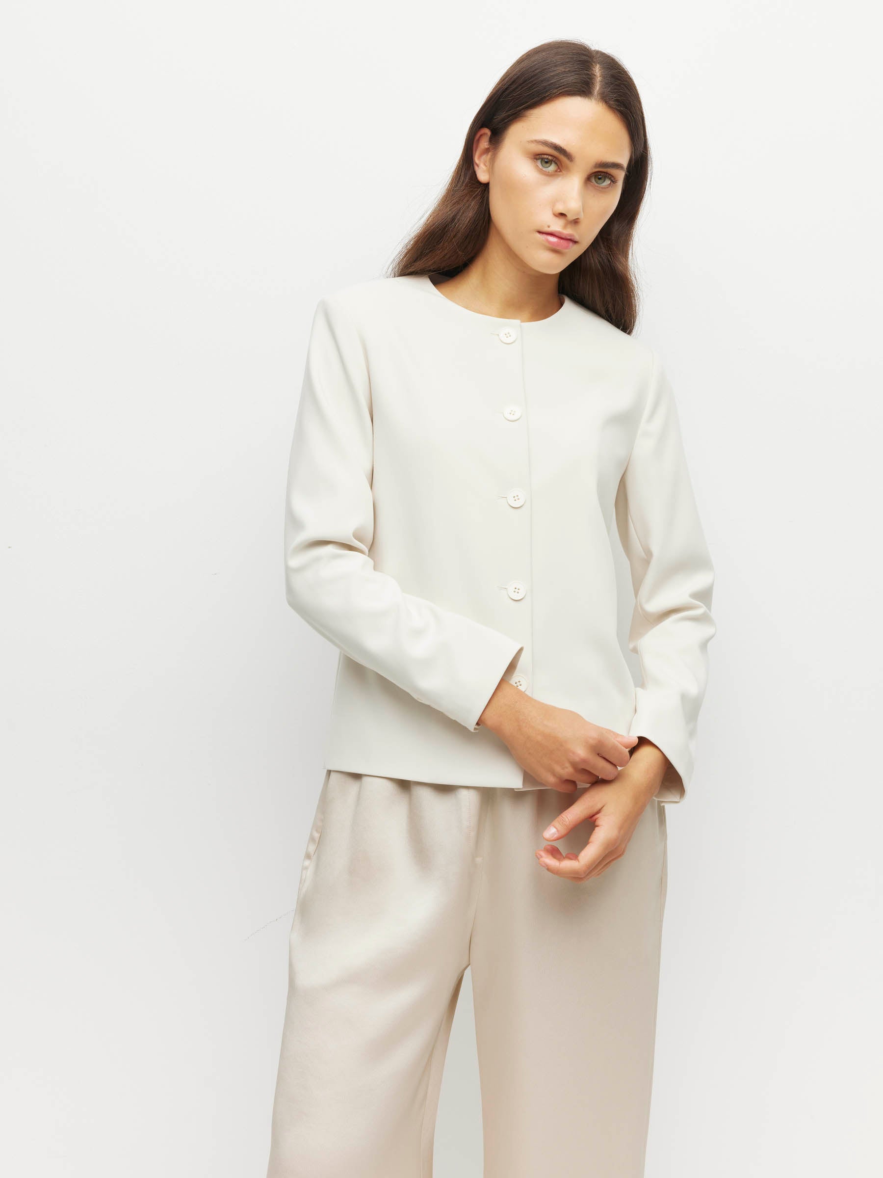 Mimi Jacket (Foundation Suiting) Chalk