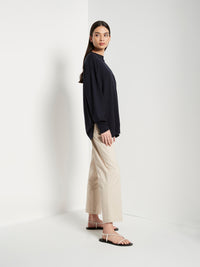 JHL Crew Sweater (Cotton Cashmere) Navy