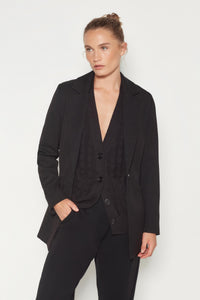 Bonnie Jacket (Tech Twill Suiting) Black