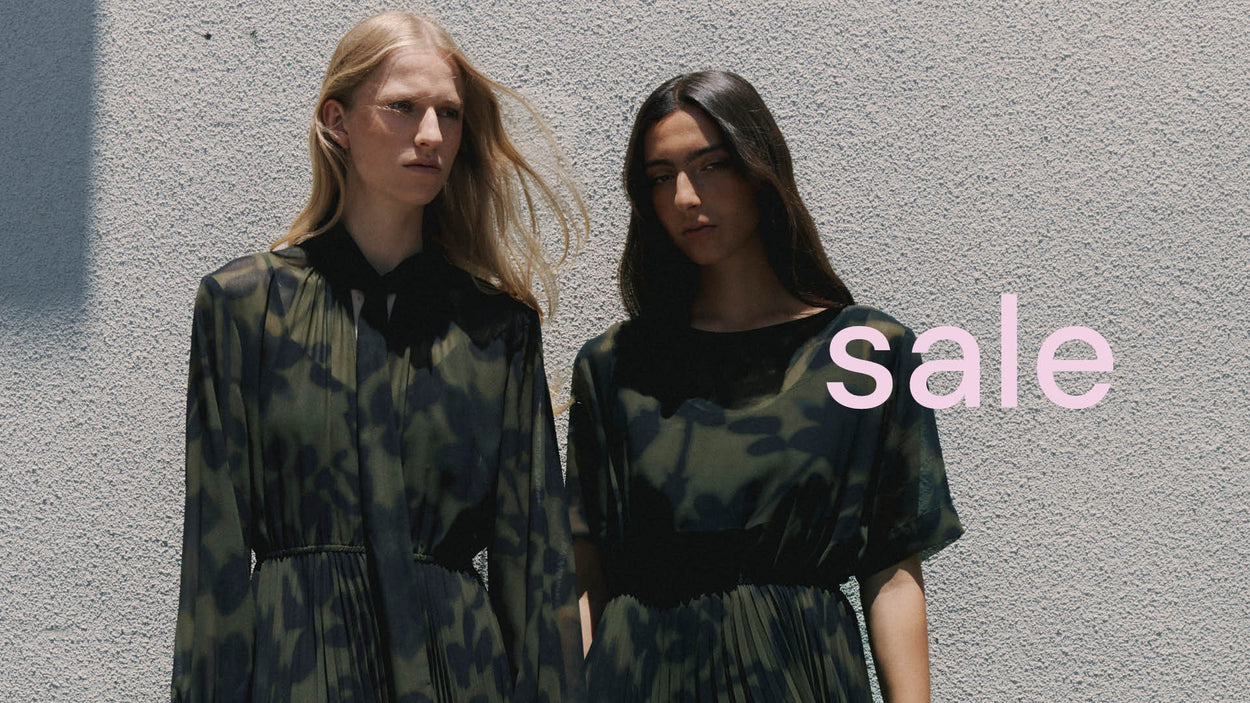 Model wears Loulou Shirtdress (Blooming Viscose) Royal Flower by Juliette Hogan