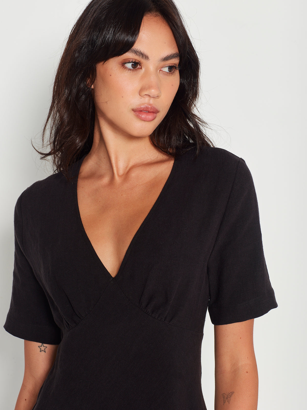 Spencer Dress (Vintage Linen) Black