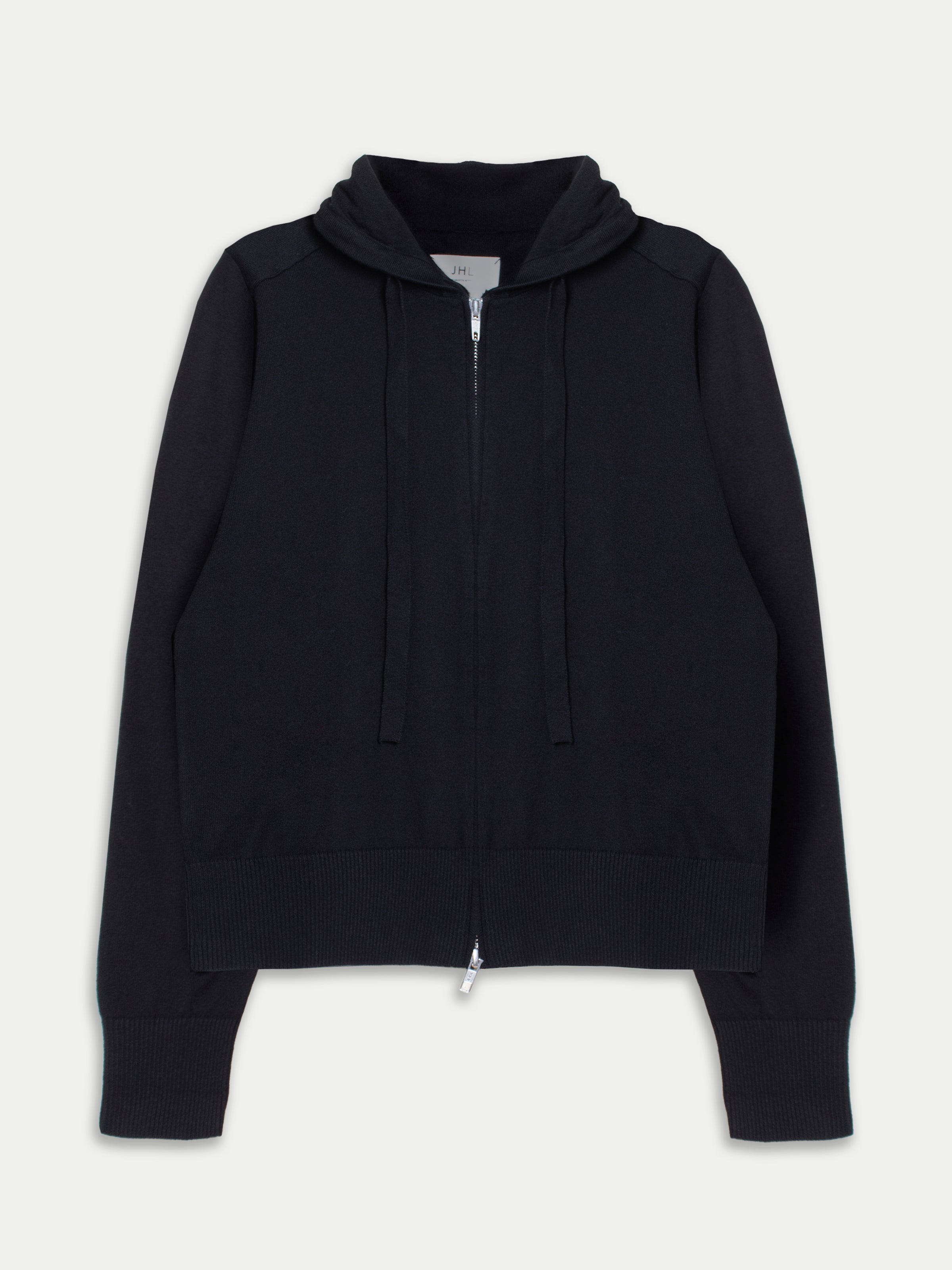 JHL Zip Hoodie (Cotton Cashmere) Black