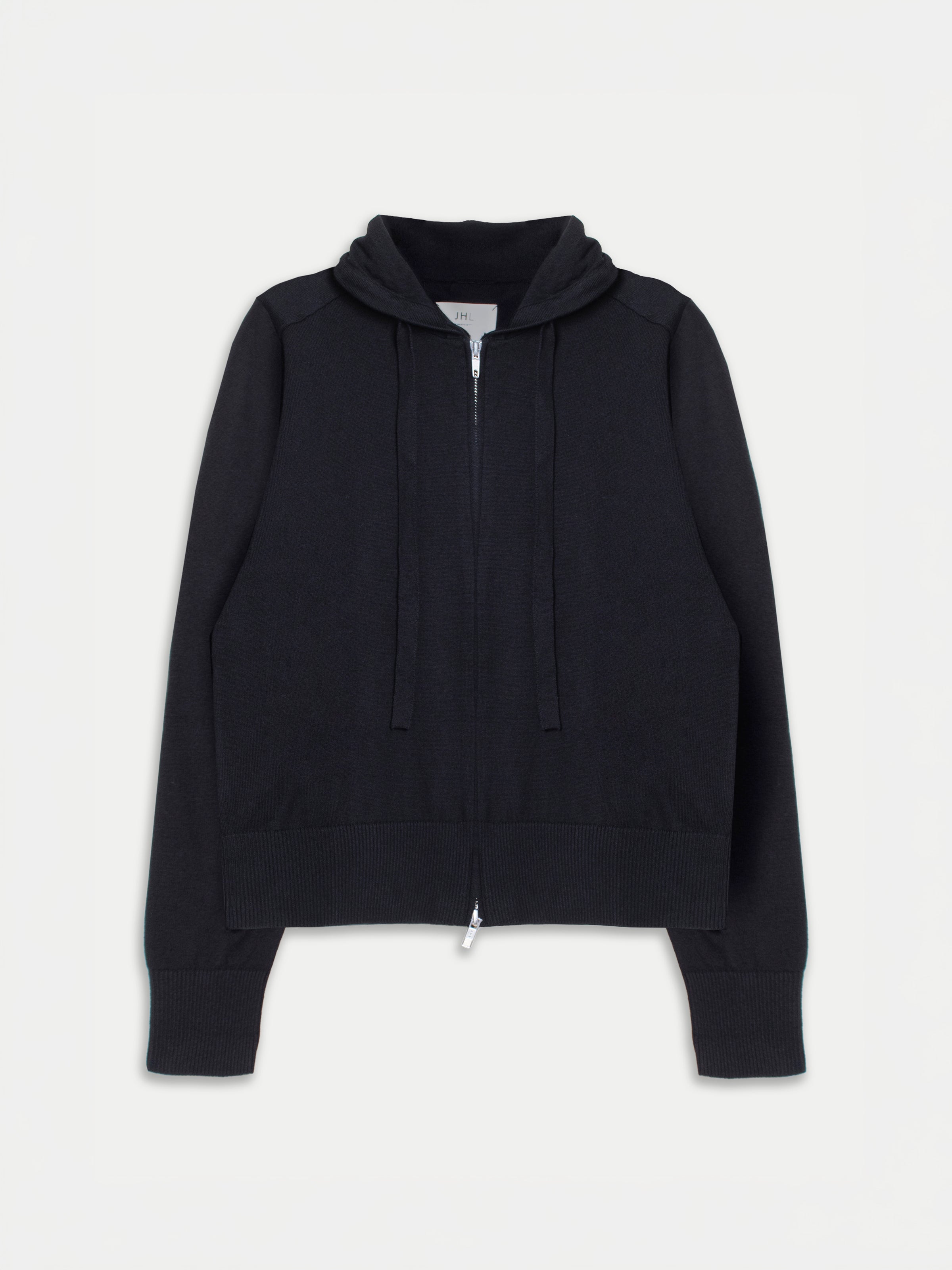 JHL Zip Hoodie (Cotton Cashmere) Black