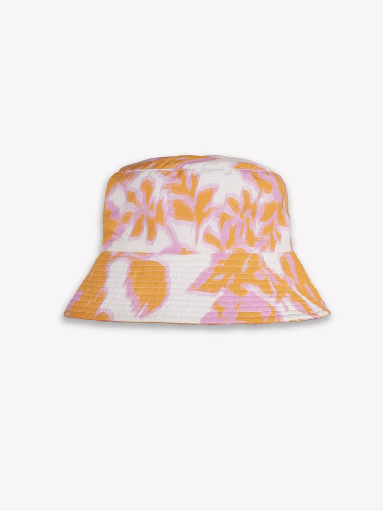 Yuma Hat (Baroque Floral Cotton) Pink Grapefruit