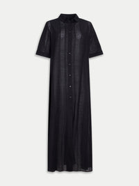 Isle Shirtdress (Ribbon Broderie) Black