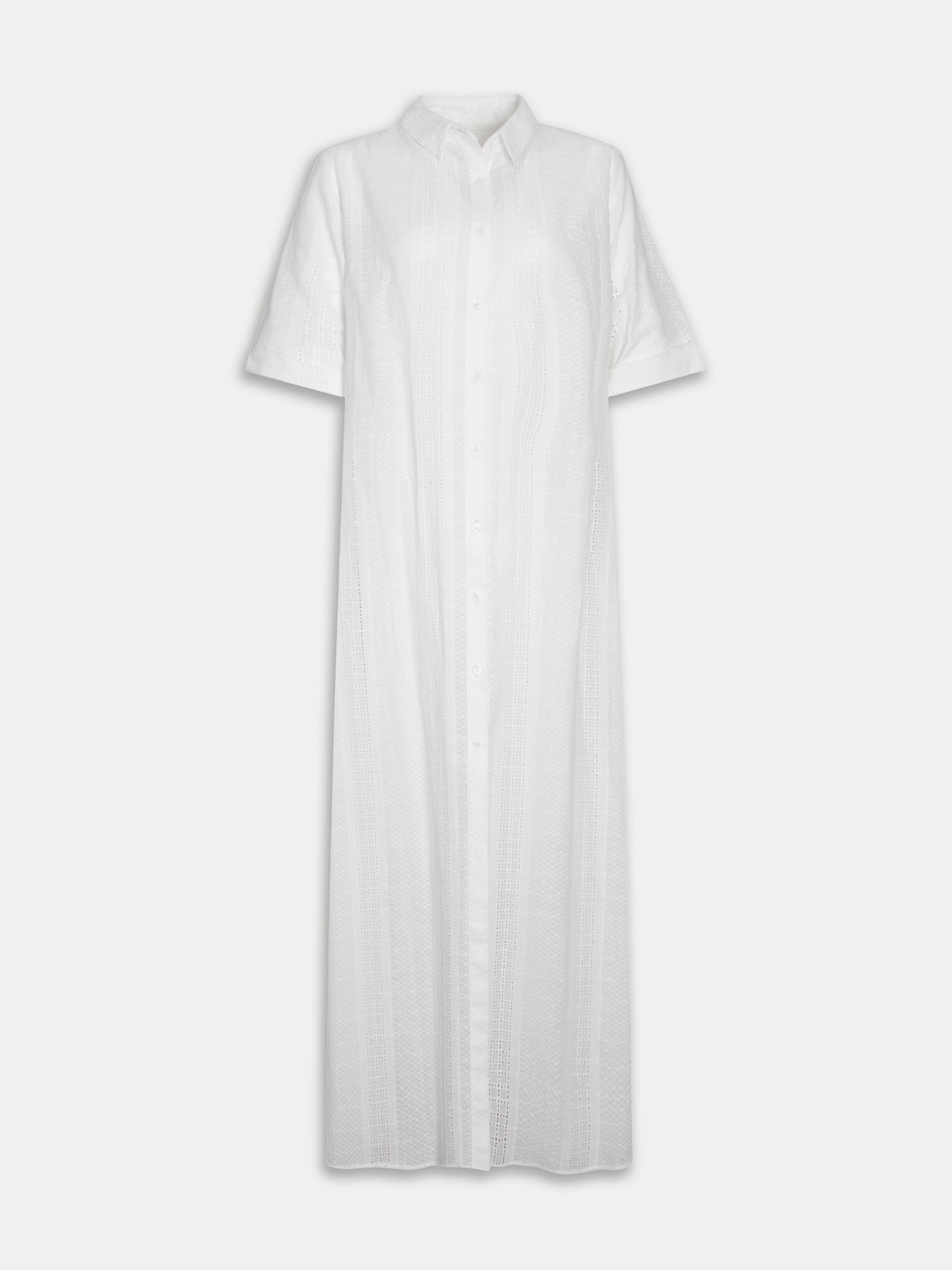 Isle Shirtdress (Ribbon Broderie) White