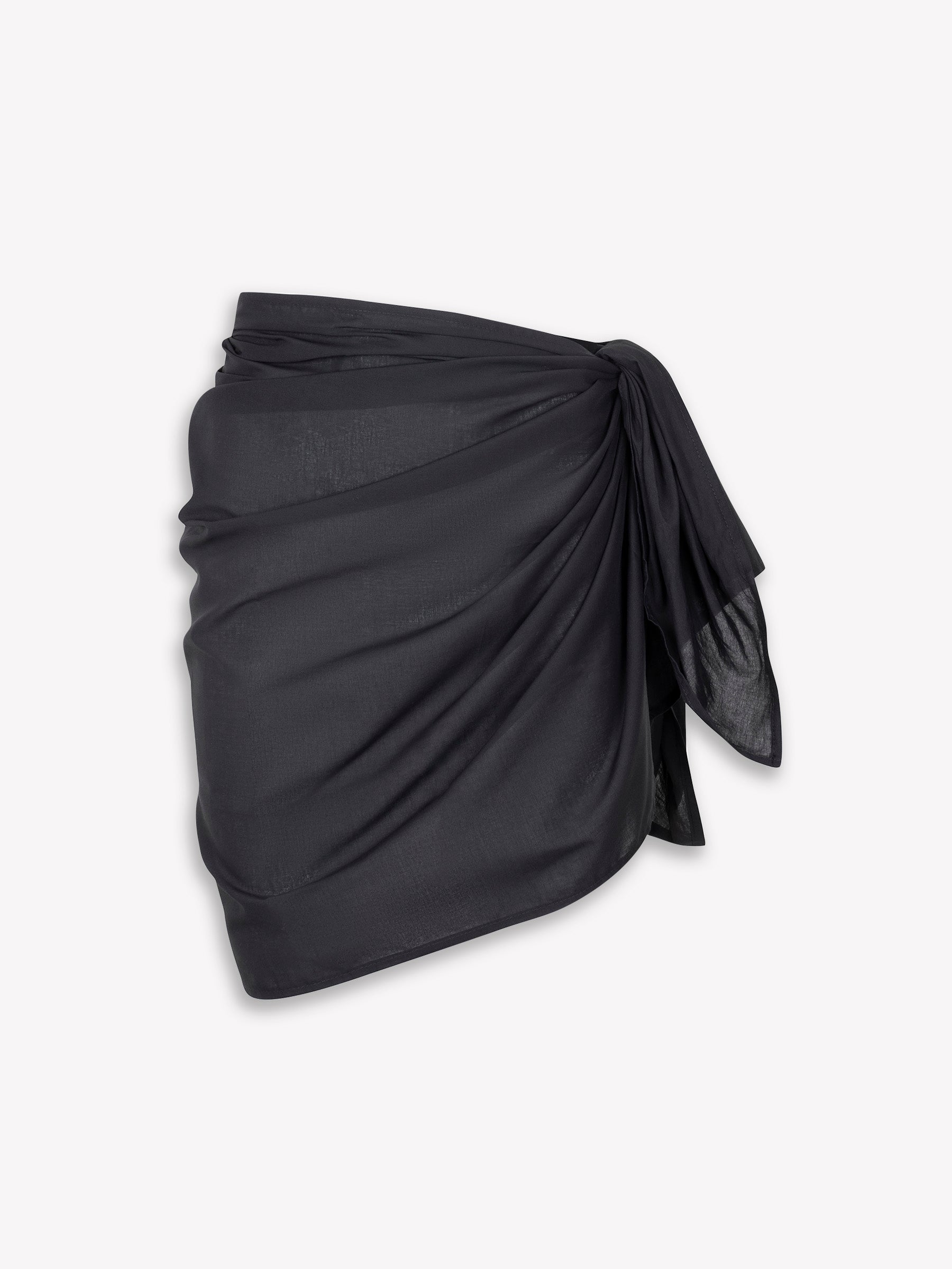 Beach Wrap (Cotton Voile) Black