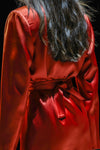 Libby Blazer (Heavy Satin) Rust