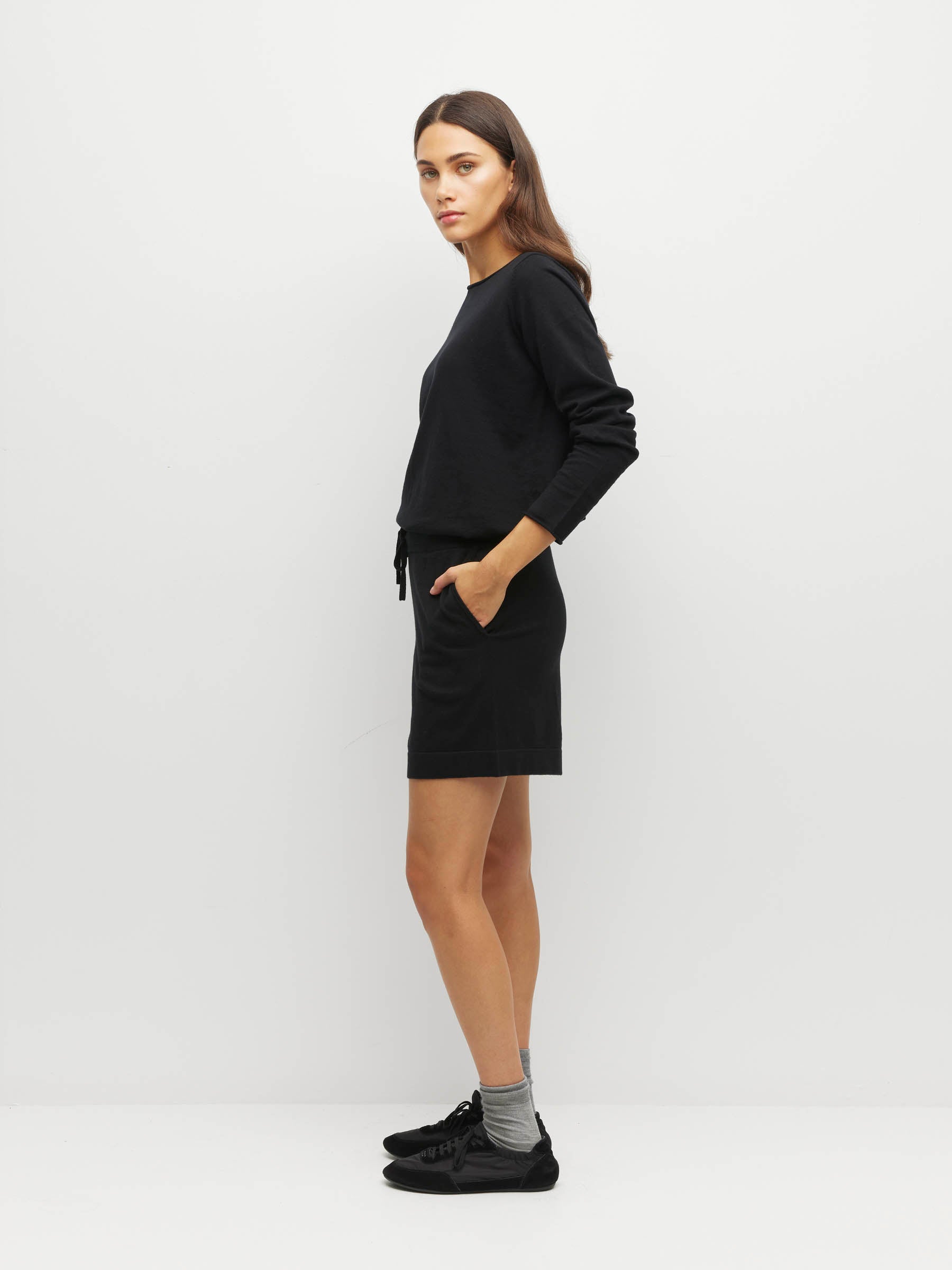 JHL Long Short (Cotton Cashmere) Black
