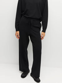 JHL Wide Trackpant (Cotton Cashmere) Black