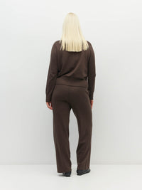 JHL Zip Hoodie (Cotton Cashmere) Chocolate
