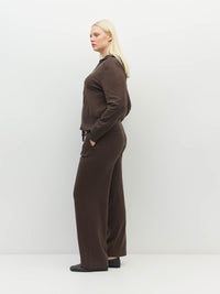 JHL Zip Hoodie (Cotton Cashmere) Chocolate
