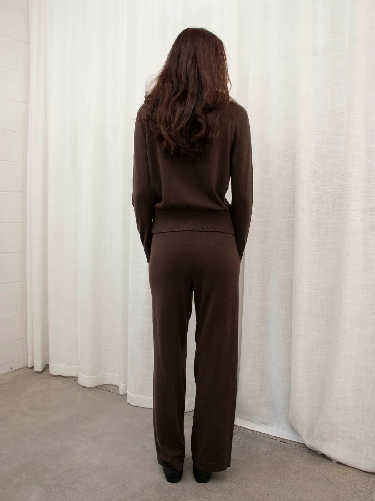 JHL Zip Hoodie (Cotton Cashmere) Chocolate