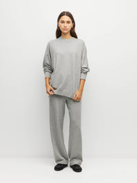 JHL Crew Sweater (Cotton Cashmere) Grey Marle