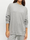 JHL Crew Sweater (Cotton Cashmere) Grey Marle