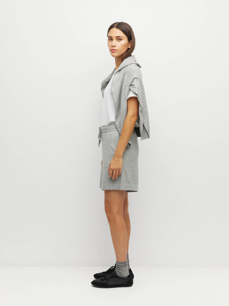 JHL Long Short (Cotton Cashmere) Grey Marle