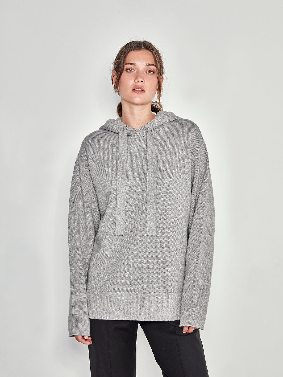 JHL Luxe Hoodie (Cotton Cashmere) Grey Marle