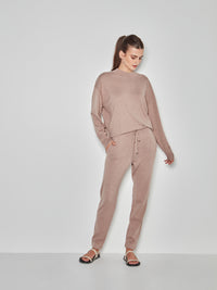 JHL Slim Trackpant (Cotton Cashmere) Rosewood Marle