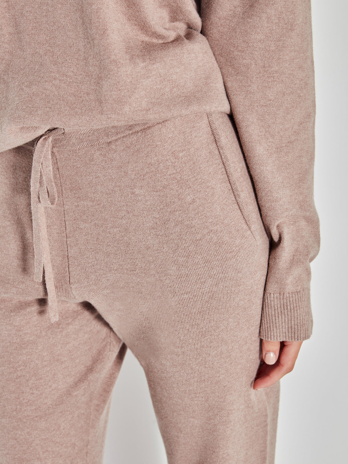 JHL Slim Trackpant (Cotton Cashmere) Rosewood Marle