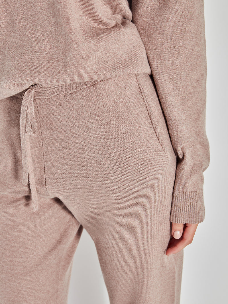 JHL Slim Trackpant (Cotton Cashmere) Rosewood Marle