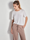 JHL Wide Trackpant (Cotton Cashmere) Rosewood Marle